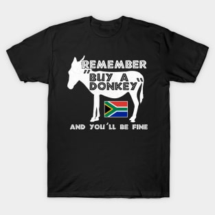 Buy A Donkey South Africa Funny Translation Tourist T-Shirt